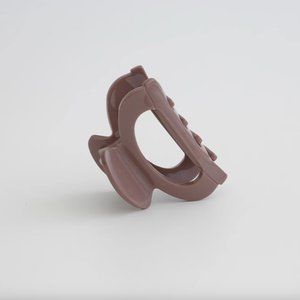 Unique Minimalist French Style Dusty Deep Purple Thick Hair Claw Clip